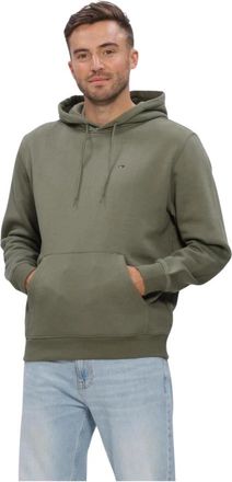 Tommy Jeans Heren Truien Vesten Tjm Reg S Flag Hoodie Ext - Heren - Hoodies - Groen - 2XL - Hoodies & sweatvesten