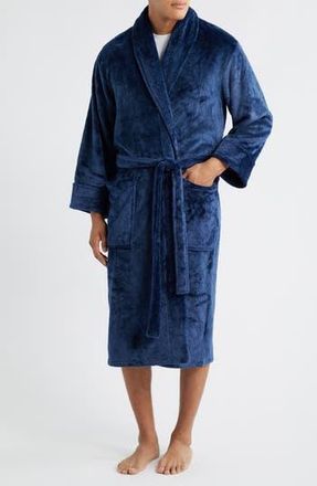 Daniel Buchler Diamond Jacquard Robe in Navy at Nordstrom Rack, Size Medium/large