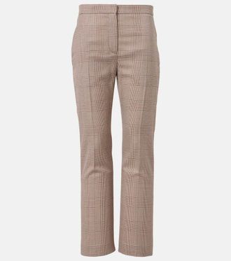 パンツ Mcqueen Straight-Fit Crepe Pants With Ironed Front Crease Alexander McQueen Straight-Fit Crepe Pants With Ironed Front