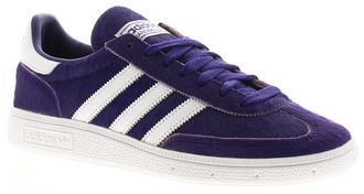adidas Originals Womens Trainers Handball Spezial Collegiate Purple cloud white Leather - Size UK 4.5