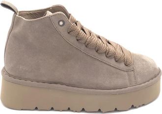 Panchic Lace-up Boots - Dames - Veterlaarzen - Beige - 36 EU - Schoenen