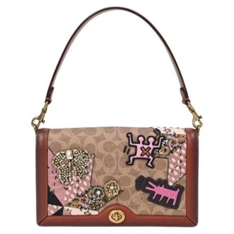 Coach Pre-owned Shoulder Bags, female, Brown, Size: ONE SIZE Pre-owned Riley Crossbody