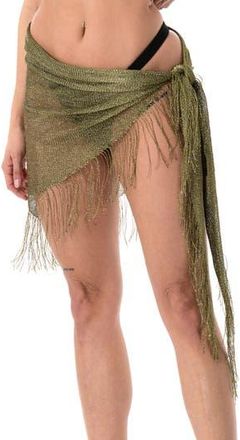 Nicole Miller Netted Sarong in Olive at Nordstrom Rack