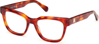 Max & Co. Blonde Havana Brillen Montuur - unisex - Brillen - Bruin - 52 MM - Accessoires