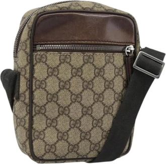 Gucci Pre-owned Plastic gucci-bags - Dames - Vintage Schoudertas - Bruin - ONE Size - Vintage