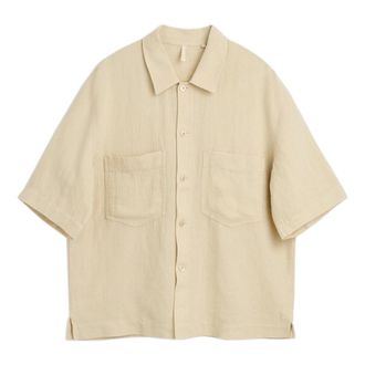 Sunflower Short Sleeve Shirts, male, Beige, Size: S Short Sleeve Shirt