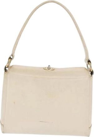Gucci Pre-owned Vintage Handtas - Dames - Vintage Handtas - Wit - ONE Size - Leer - Vintage