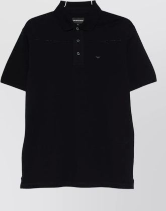 Emporio Armani cotton short-sleeve polo shirt