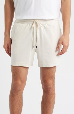 Daniel Buchler Stretch Cotton & Modal Blend Drawstring Pajama Shorts in Oatmeal at Nordstrom, Size Xx-Large