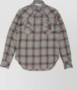 Acne Studios checked long-sleeve shirt