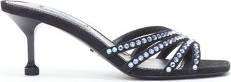 Prada crystal rhinestone strappy open toe sandal