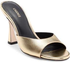 L'agence Avery Slide Sandal in Gold at Nordstrom Rack, Size 6.5