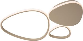 Lucide L&aacute;mpara de techo de metal con 1 led integrado, taupe