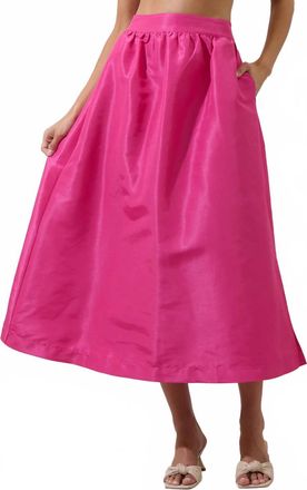 Sugarlips Felicia Maxi Skirt In Fuschia