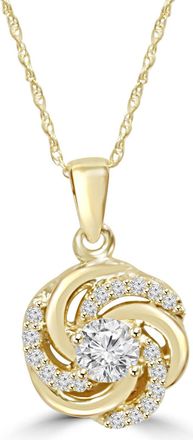 Pompeii3 1/2Ct Diamond Kenda Pendant 14K Yellow Gold Womens 18 Necklace