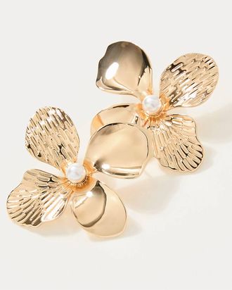 Lilly Pulitzer Womens Shady Babe Earrings In Gold Metallic