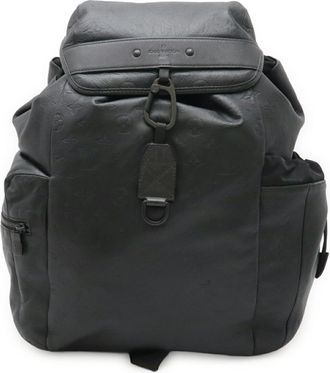 Louis Vuitton Monogram Shadow Black Noir Monogram Shadow Backpack (Pre-Owned)