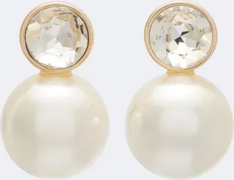 Carolina Herrera Crystal-embellished earrings