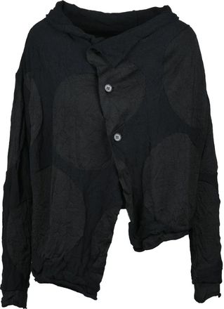 Yohji Yamamoto Asymmetric Cardigan - Black