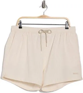 BOSS Velvetfish Seersucker Swim Trunks in Open White at Nordstrom Rack, Size Xx-Large