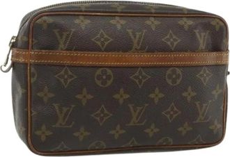 Louis Vuitton Pre-owned Clutches, female, Brown, Size: ONE SIZE Pre-owned Vintage Monogram Clutch