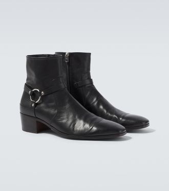 Tom Ford Clint leather ankle boots