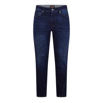 HUGO BOSS Mens Maine Five Pocket Slim Fit Jeans in Dark Blue - Size 30W/32L