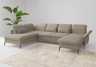 Sit&more Wohnlandschaft »Emely, inkl. Sitztiefenverstellung« wahlweise mit Bettfunktion,Bettkasten,Kopf- & Armteilverstellung