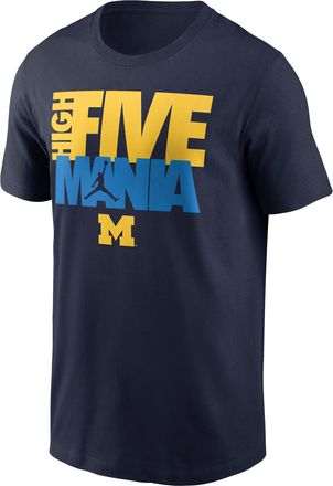 Nike Jordan Michigan Campus Local Madness Nike Mens College T-Shirt in Blue | N19941SMWN-LRV