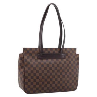 Louis Vuitton Parioli Damier Brown Canvas Handbag (Pre-Owned)