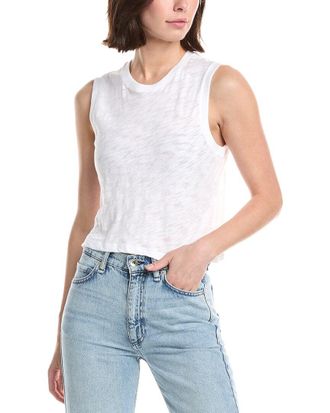 ATM Anthony Thomas Melillo Atm Anthony Thomas Melillo Slub Sleeveless Schoolboy T-Shirt