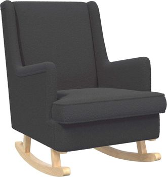 vidaXL Mecedora Gris Oscuro 62 X 80 X 85 Cm Boucl&eacute; Vidaxl