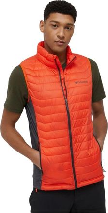 Columbia Fitness, Heren, Oranje, S, Leer, Powder Pass Vest