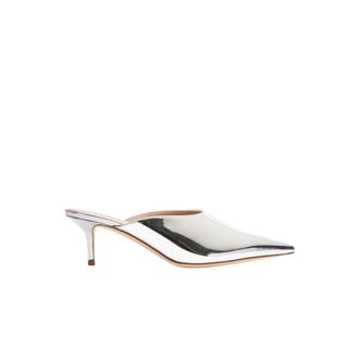 Scarosso Laura Mule - Dames - Muiltjes - Grijs - 38 1/2 EU - Leer - Schoenen
