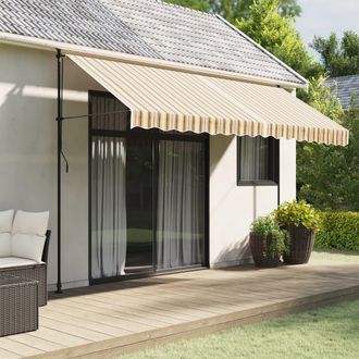 vidaXL Tela De Repuesto De Toldo Rayas De Colores 4x3,5 M Vidaxl