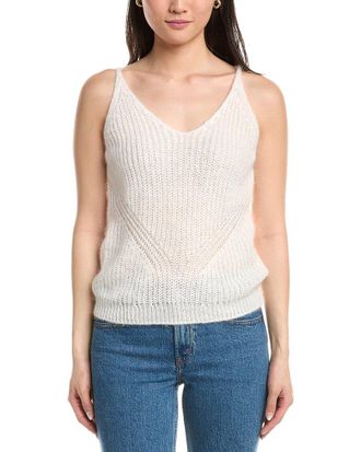 Eleventy Knit Mohair & Silk-Blend Tank