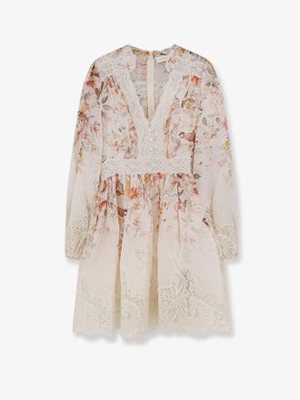 Zimmermann Vestito Luna in lino e seta - ZIMMERMANN - gender_Woman