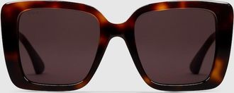 Gucci Square Frame Sunglasses, Brown