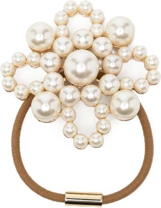 Jennifer Behr Haarspeld verfraaid met parels - Bruin