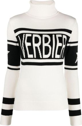 Perfect Moment intarsia-knit roll-neck jumper - women - Merino - M - White