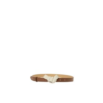 Iceberg Riem van leer met logobrend - Dames - Accessoires - Bruin - Maat: 90 CM Leer