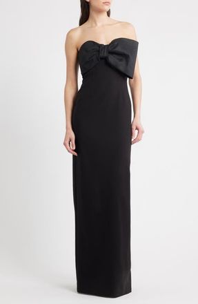 LIKELY Minka Strapless Column Gown in Black at Nordstrom, Size 4