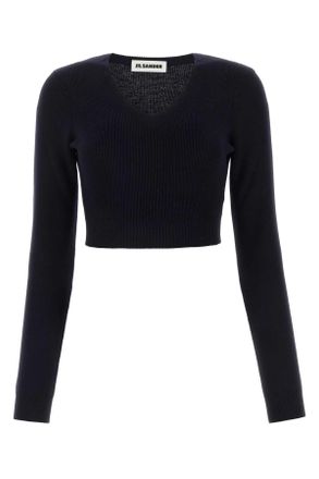 Jil Sander Midnight Blue Wool Sweater