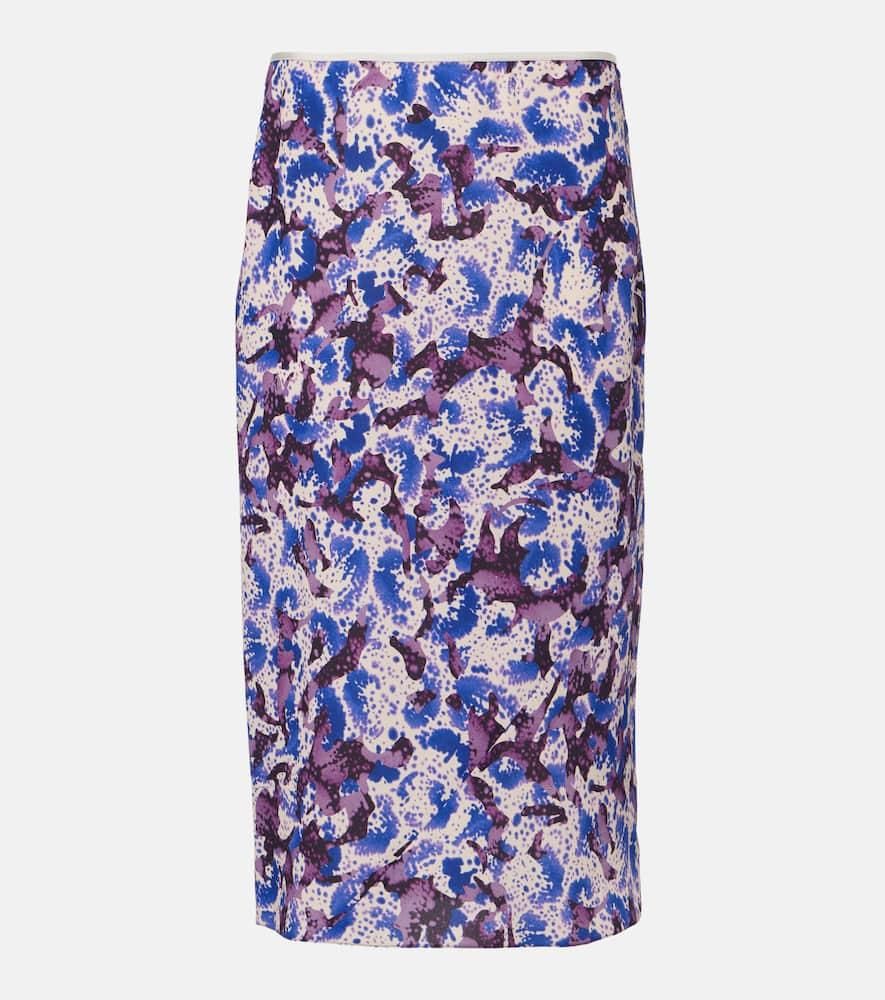 Dries Van Noten Gonna a tubino con stampa floreale da 276,00