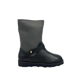 Borbonese Grey Leather Women Womens Boot