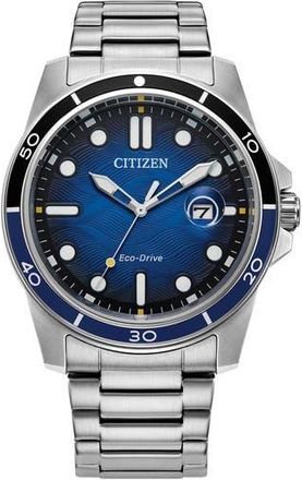 Citizen Eco-Drive Water Resistant Bracelet Watch, 40mm in Silver at Nordstrom Rack