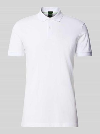 HUGO BOSS Regular Fit Poloshirt aus reiner Baumwolle Modell PIO 1 in Weiss, Gr&ouml;&szlig;e XXXL
