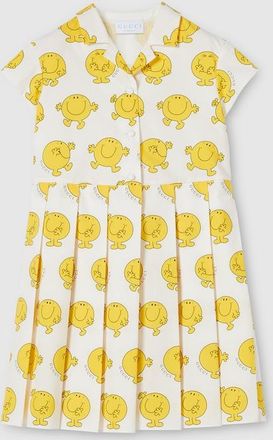 Gucci Kids - Printed Cotton Dress, White, Ready-to-wear