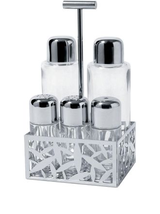 Alessi Cactus condiment set - unisex - stainless steel - OS - Silver
