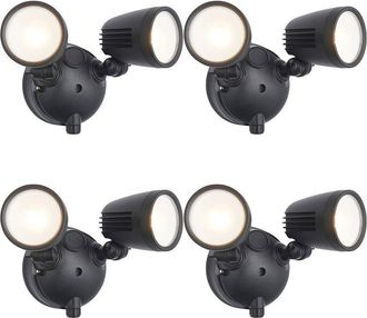 Loops 4 PACK Twin Light Outdoor Adjustable Spot Light - 2 x 10W CCT LED Module